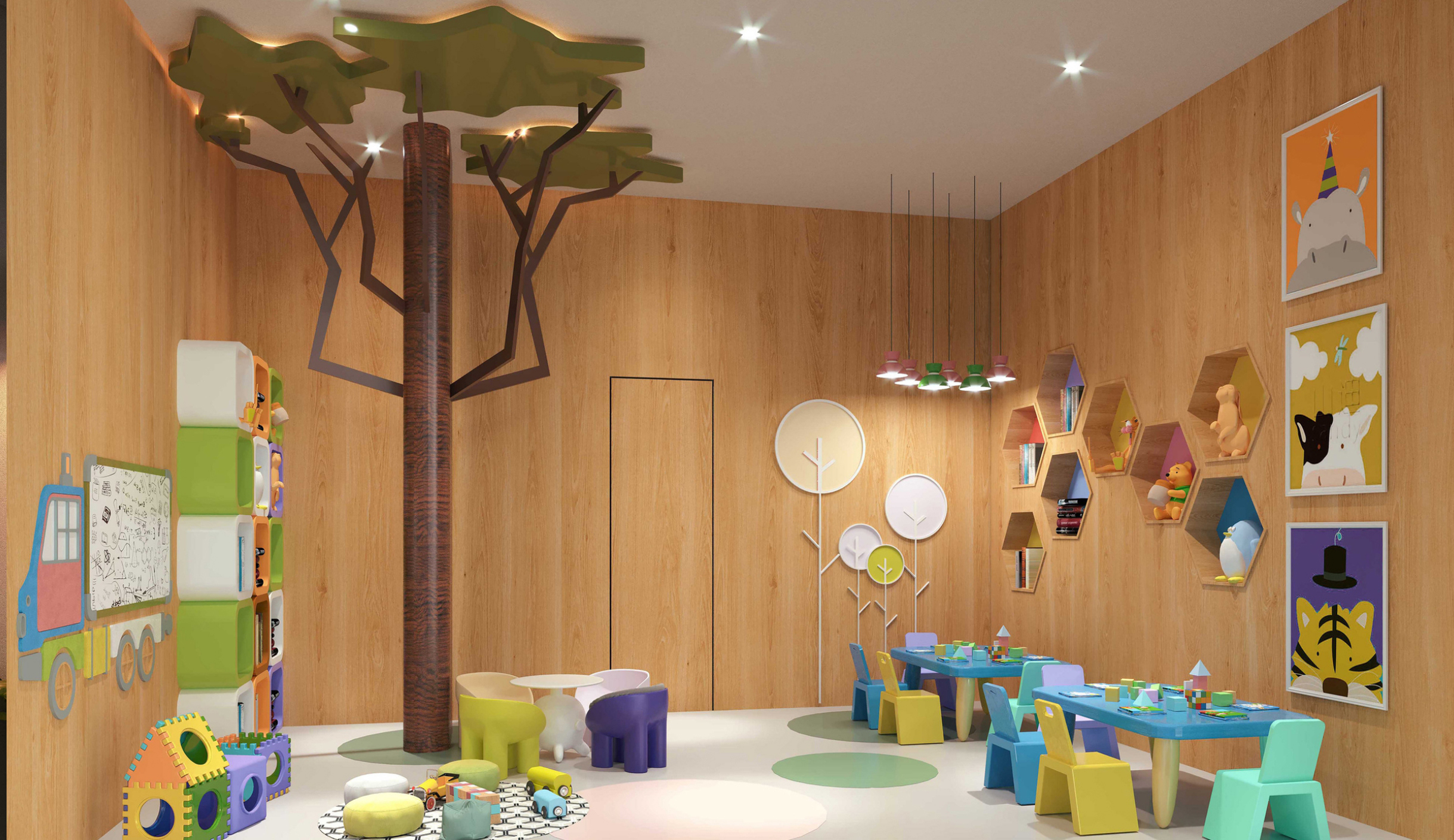 Artist's impression of amenities at Puraniks Mirai